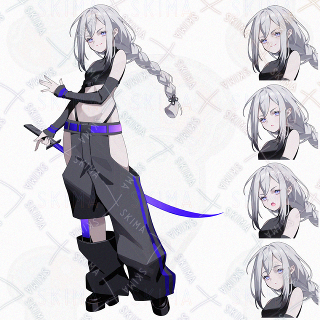 ※15日まで値下げ【表情4種】剣　女の子　立ち絵