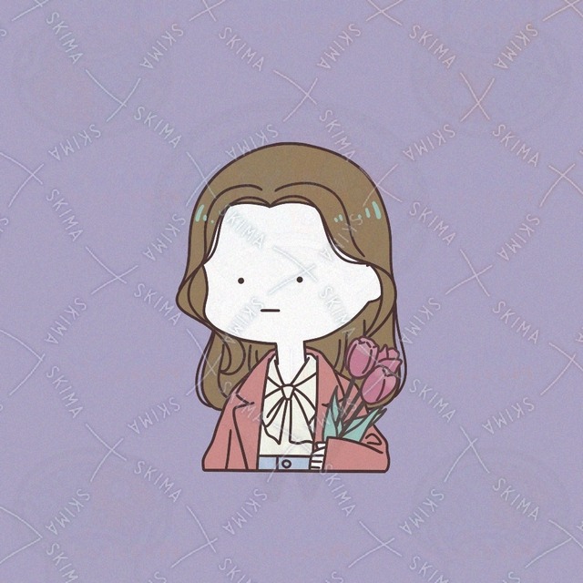 【アイコン】女の子【背景透過あり】