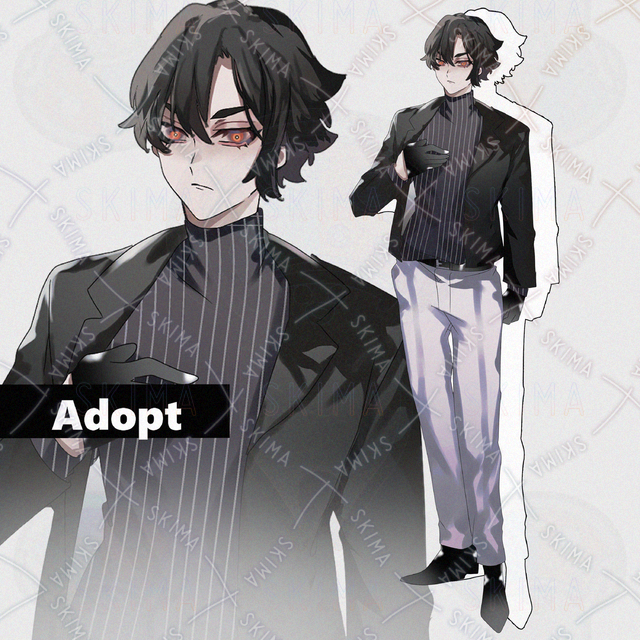 【表情差分4種】私服/スーツ/男性