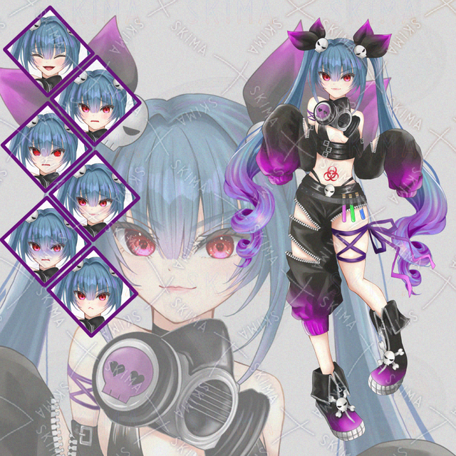 【IRIAMもOK】瞳にドクロを宿したポイズンちゃん