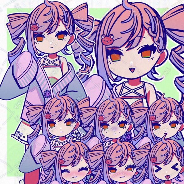 [表情6種]女の子