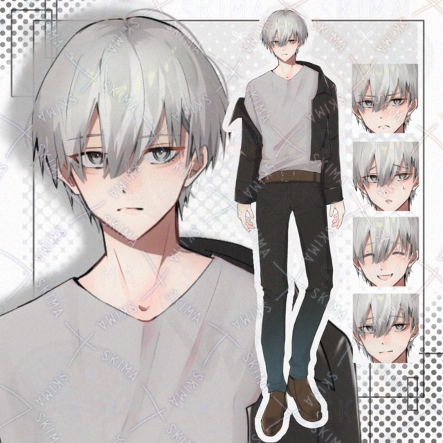 【立ち絵】男性 白髪