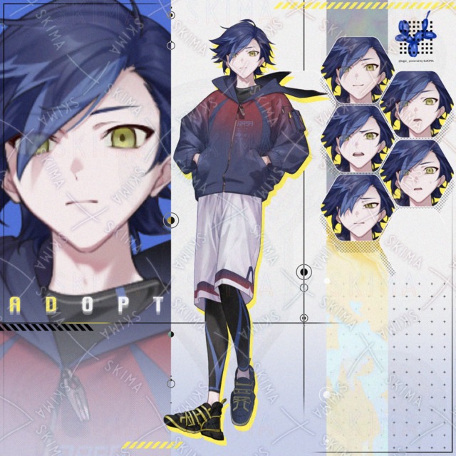 【adopt】表情6種/ジャンパーの少年