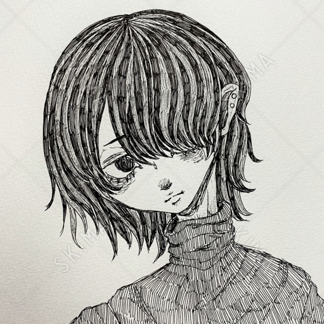 Snsアイコン ペン画 スキマ スキルのオーダーメイドマーケット Skima