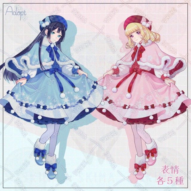 （12/15限定価格）双子っぽい女の子(表情：各５種)