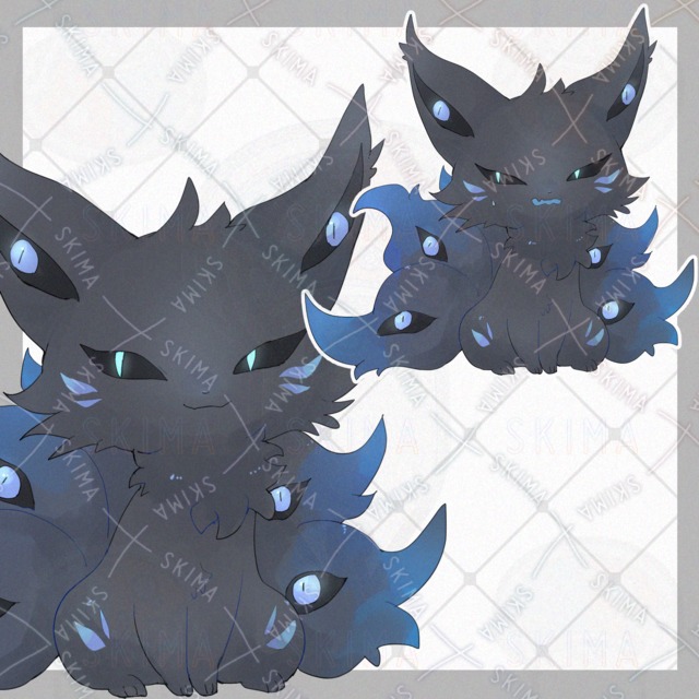 黒狐【表情8種類】