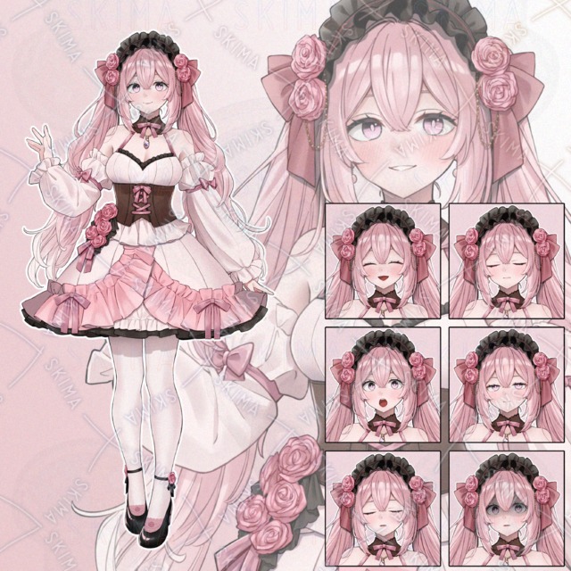 ピンクの薔薇少女