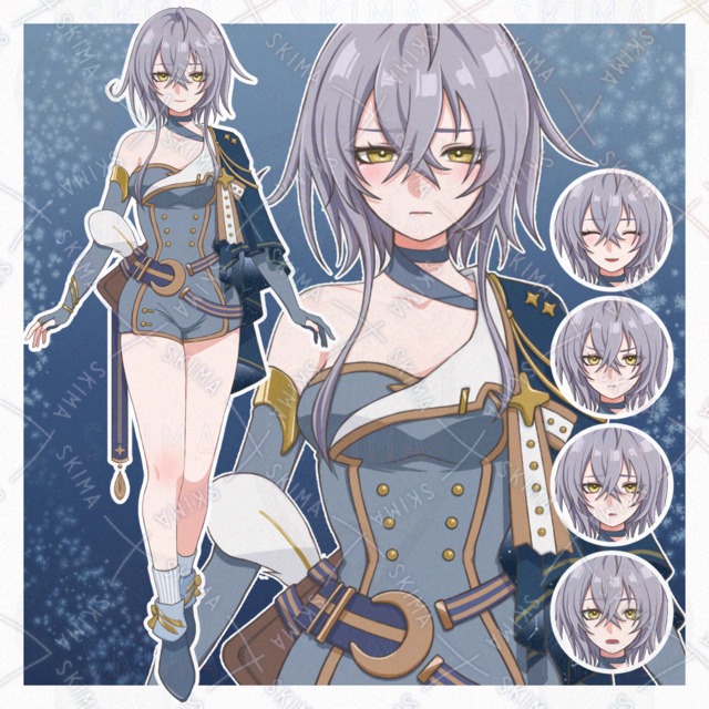 【お試し価格】星詠みの女の子【表情6種】