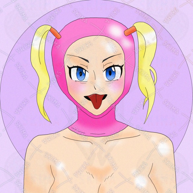 【SNSアイコン等】ピンクラバーマスクお姉さん