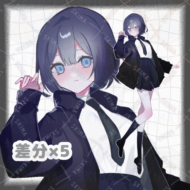 女の子【差分5種】