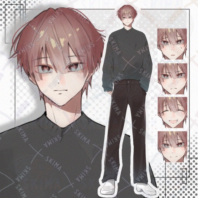 【立ち絵】男性 赤茶