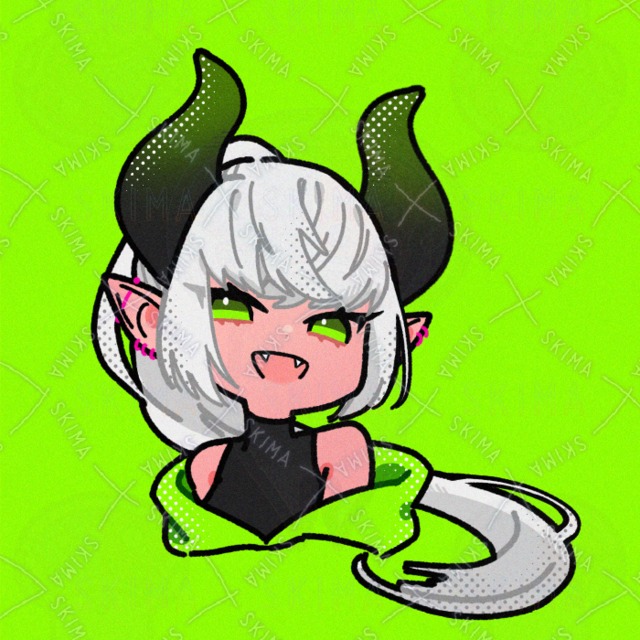 悪魔ちゃん/透過あり/SNSアイコン