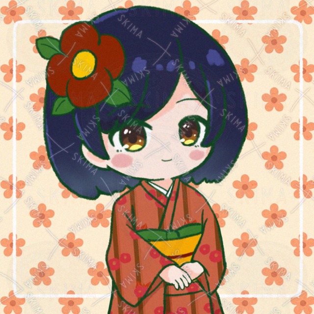 【SNSアイコン用】着物の女の子