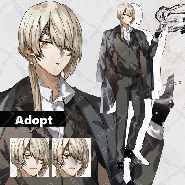 【表情差分8種】スーツ/男性