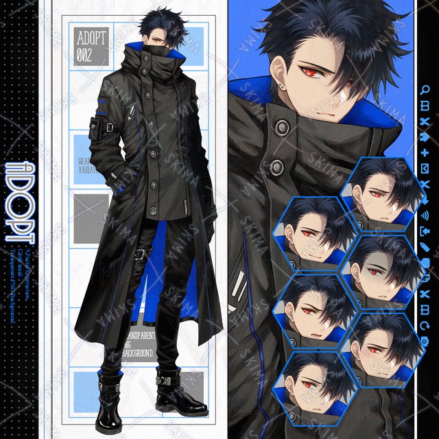 adopt《表情9種＋口布》