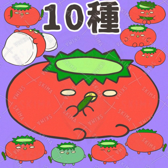 トマトカッパ🍅ゆるいイラスト
