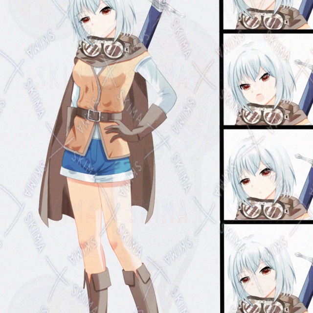 TRPG用冒険者立ち絵（女の子）