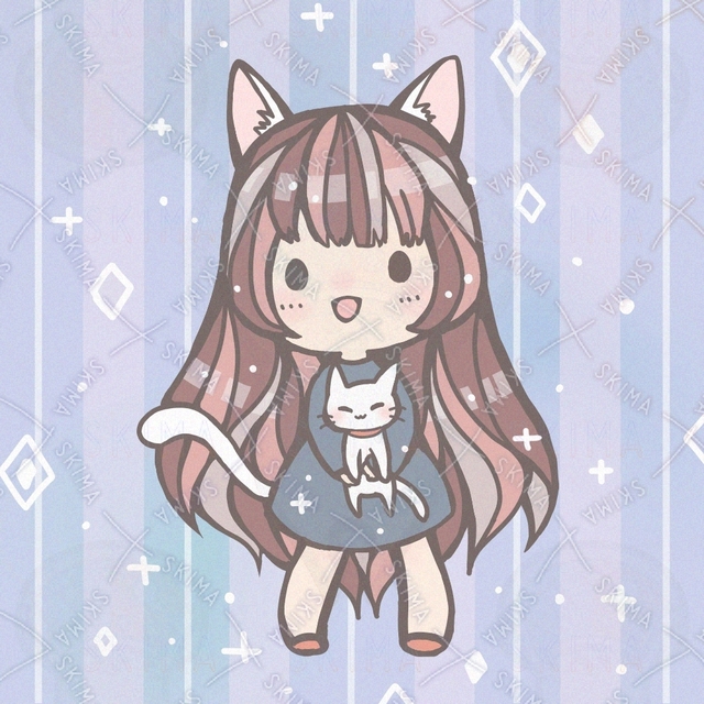 猫耳ちゃんと白猫アイコン