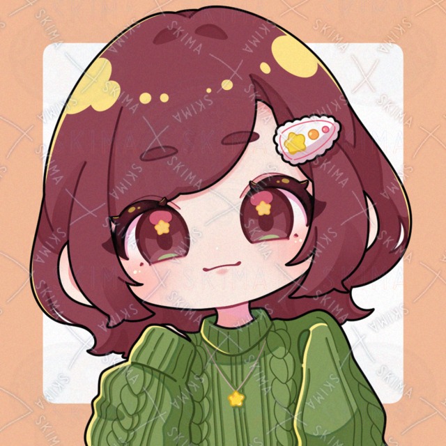 SNSアイコン　セーターの女の子