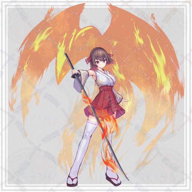 刀で戦う女の子