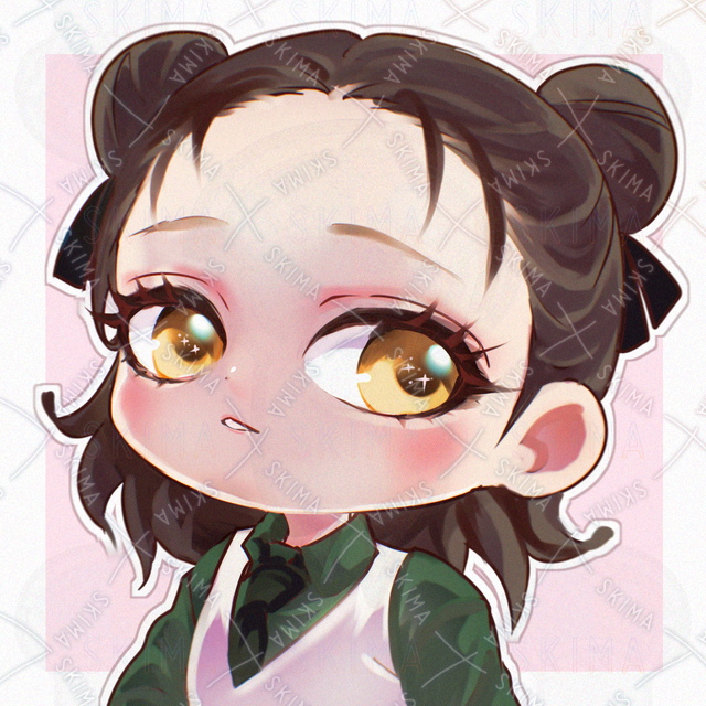 【ミニキャラ・顔アイコン】 ミニキャラ女の子