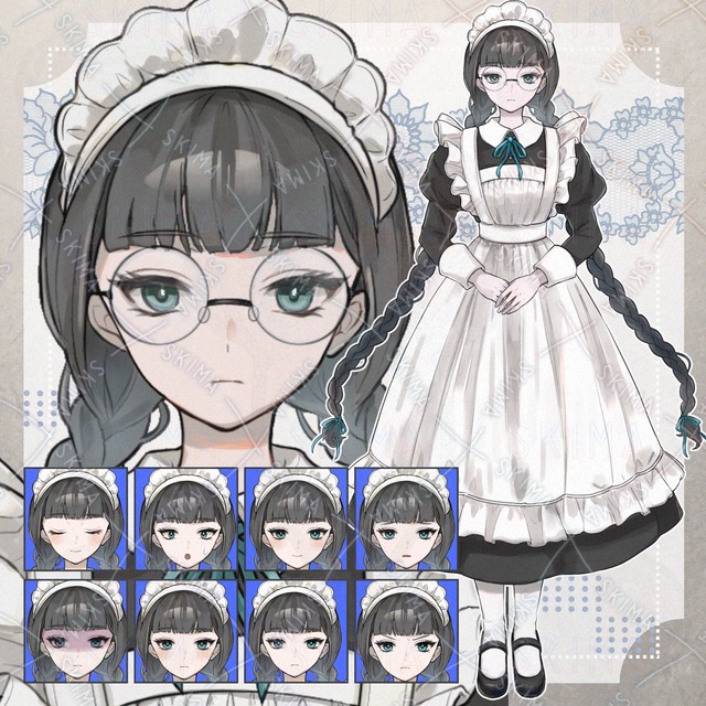 三つ編みメイド