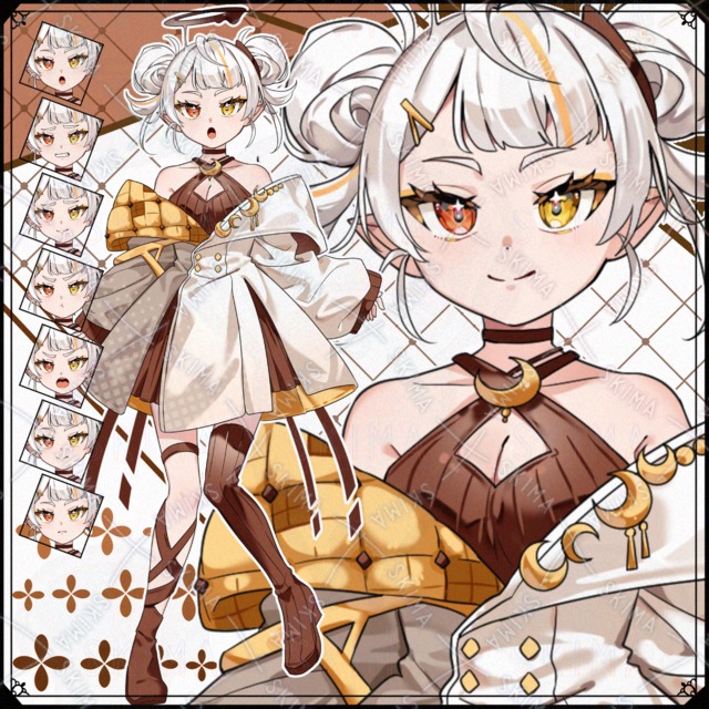 【表情7種】少女