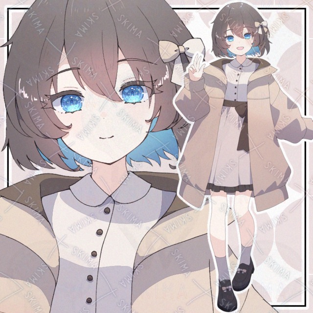 【表情9種】カフェラテカラーの子【adopt】