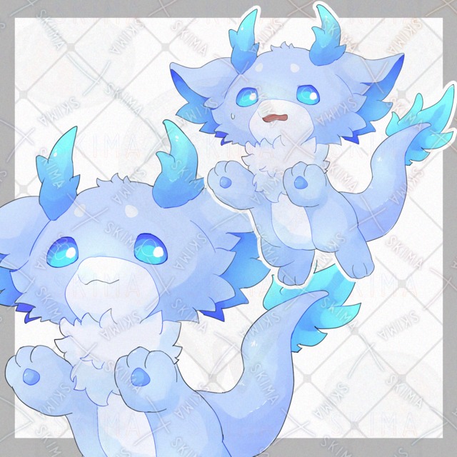 ドラゴンケモ【表情8種類】