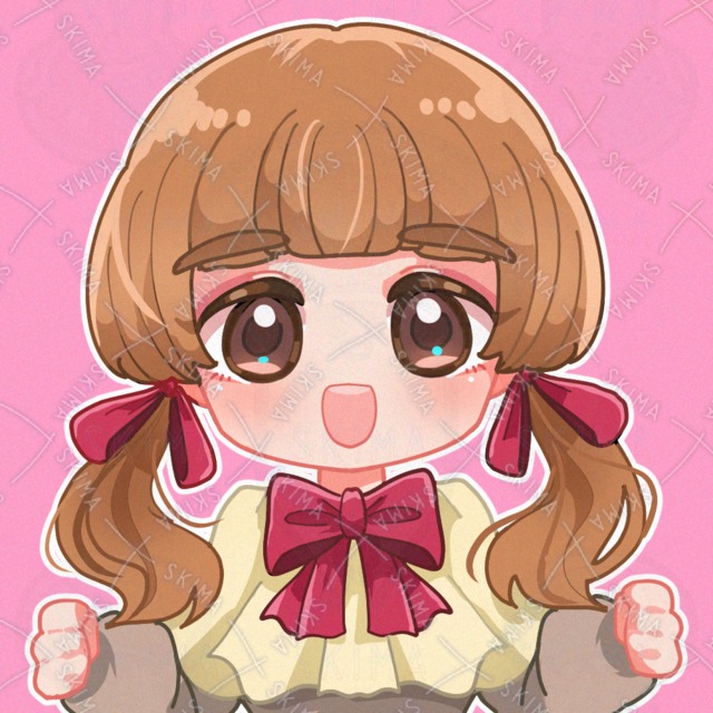 SNSアイコン:ゆるふわリボンの女の子