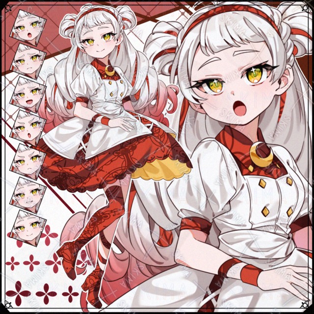 【表情7種】少女