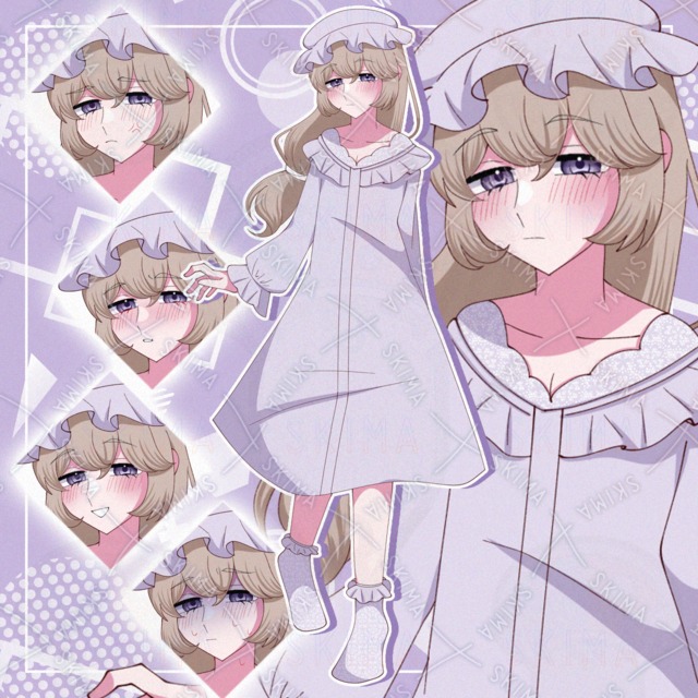 ナイトキャップを被った女の子