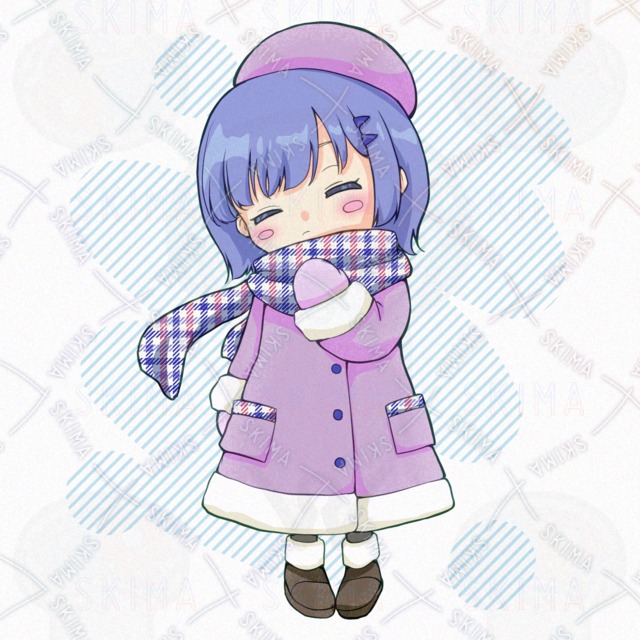 冬のデフォルメアイコン