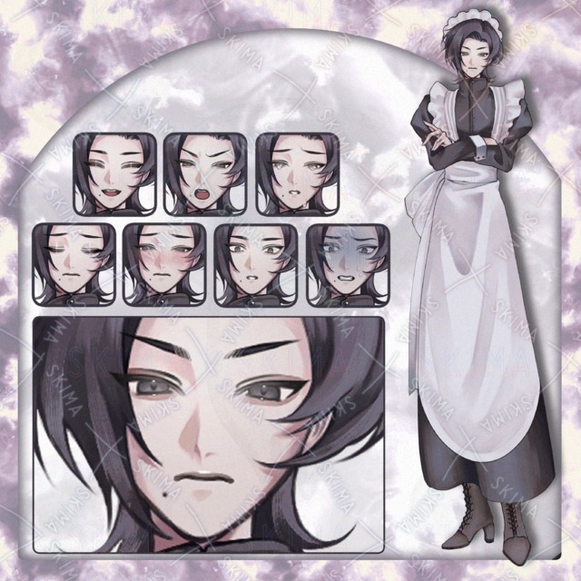 【表情差分8種】厳しそうなメイド