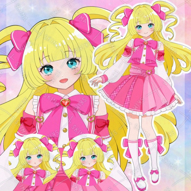 【表情4種】アイドル？魔法少女？