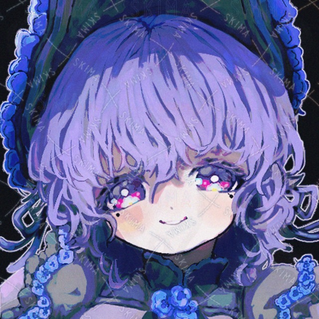 【アイコン】ゴシック&times;紫陽花【イラスト】