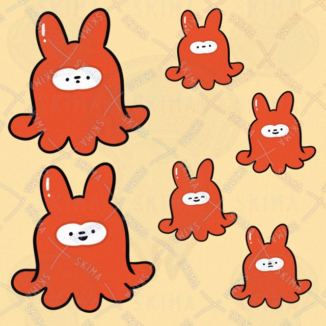 うさぎうぃんなー（表情6種類）