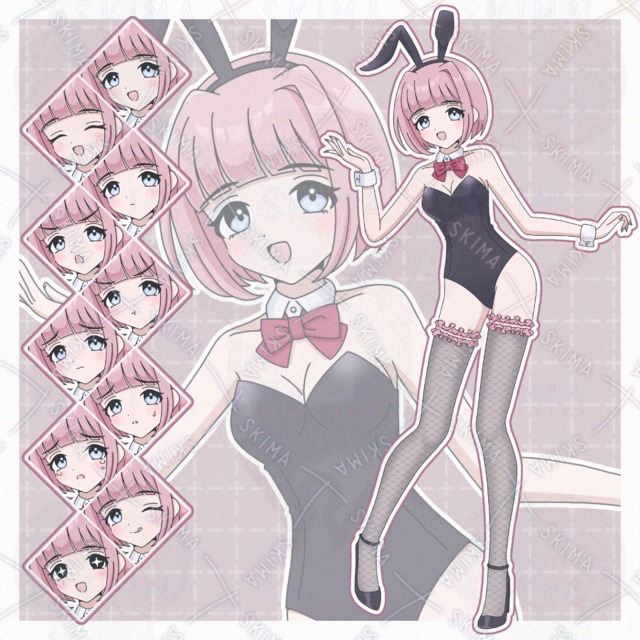 バニーガール(表情10種)