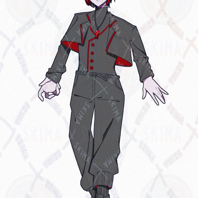 赤髪の少年(通常+9種類の表情差分付き)