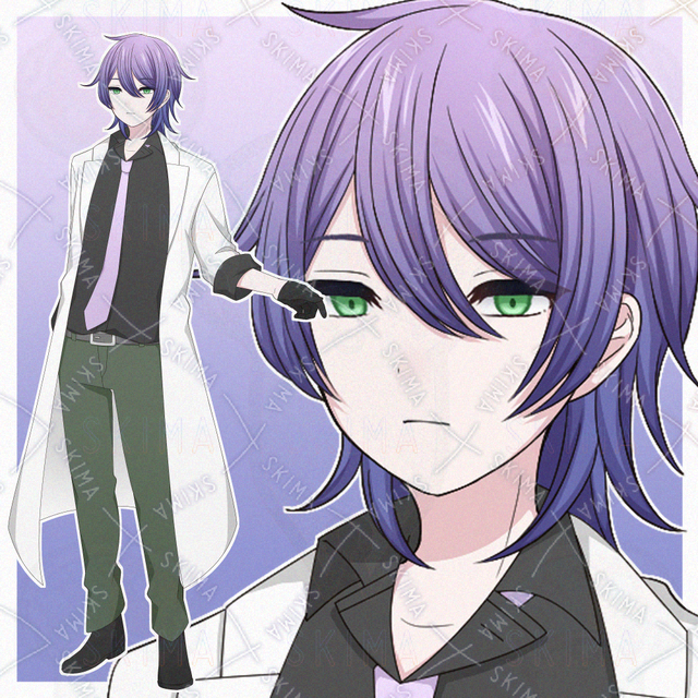 白衣を着た青年【表情差分10種】