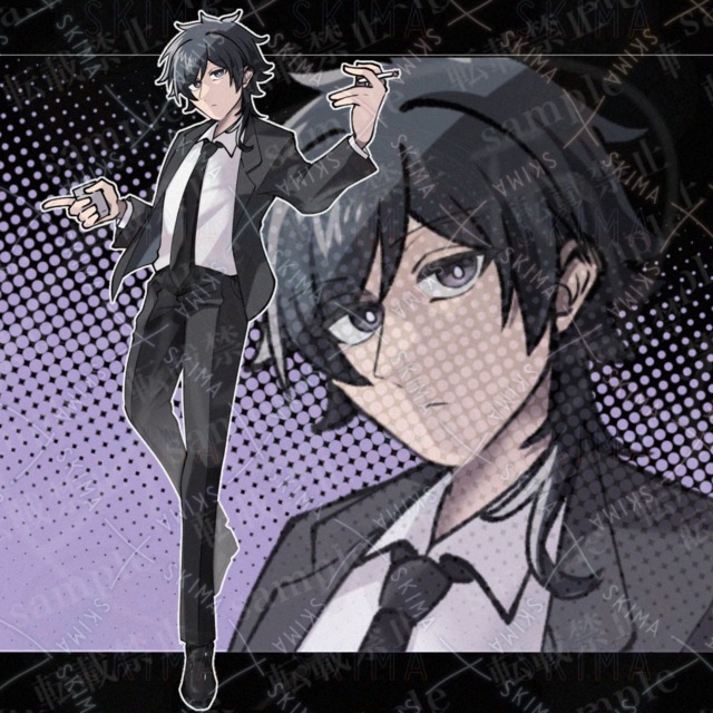 ジッポライターを持った男性【表情差分あり】