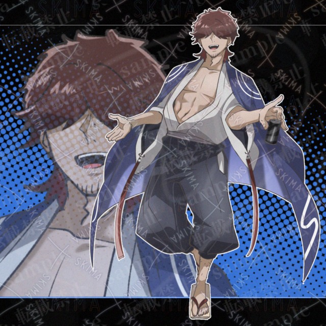 メカクレの男性【表情差分あり】