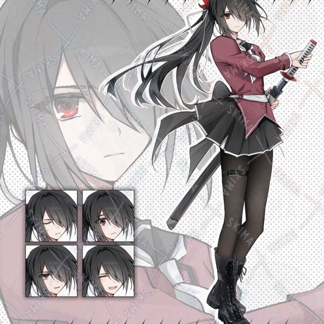 【Adopt】メカクレ刀装備女子高校生