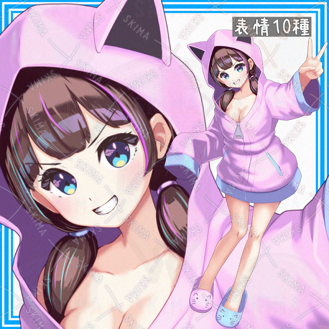 だぼだぼパーカーの女の子