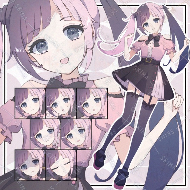 【年末セール】地雷系の子【表情9種】