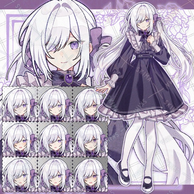 【Adopt】ツインテールの少女 表情10種