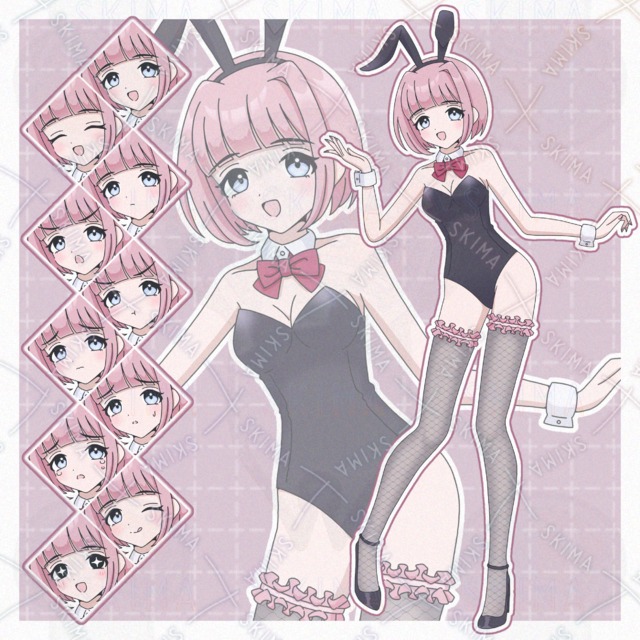 バニーガール(表情10種)