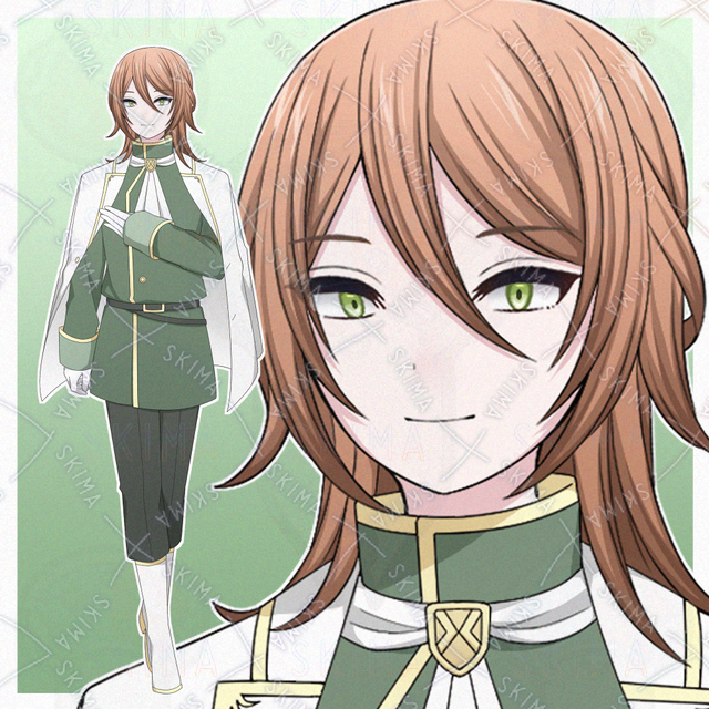 ファンタジー風な制服を着た青年【表情差分10種】