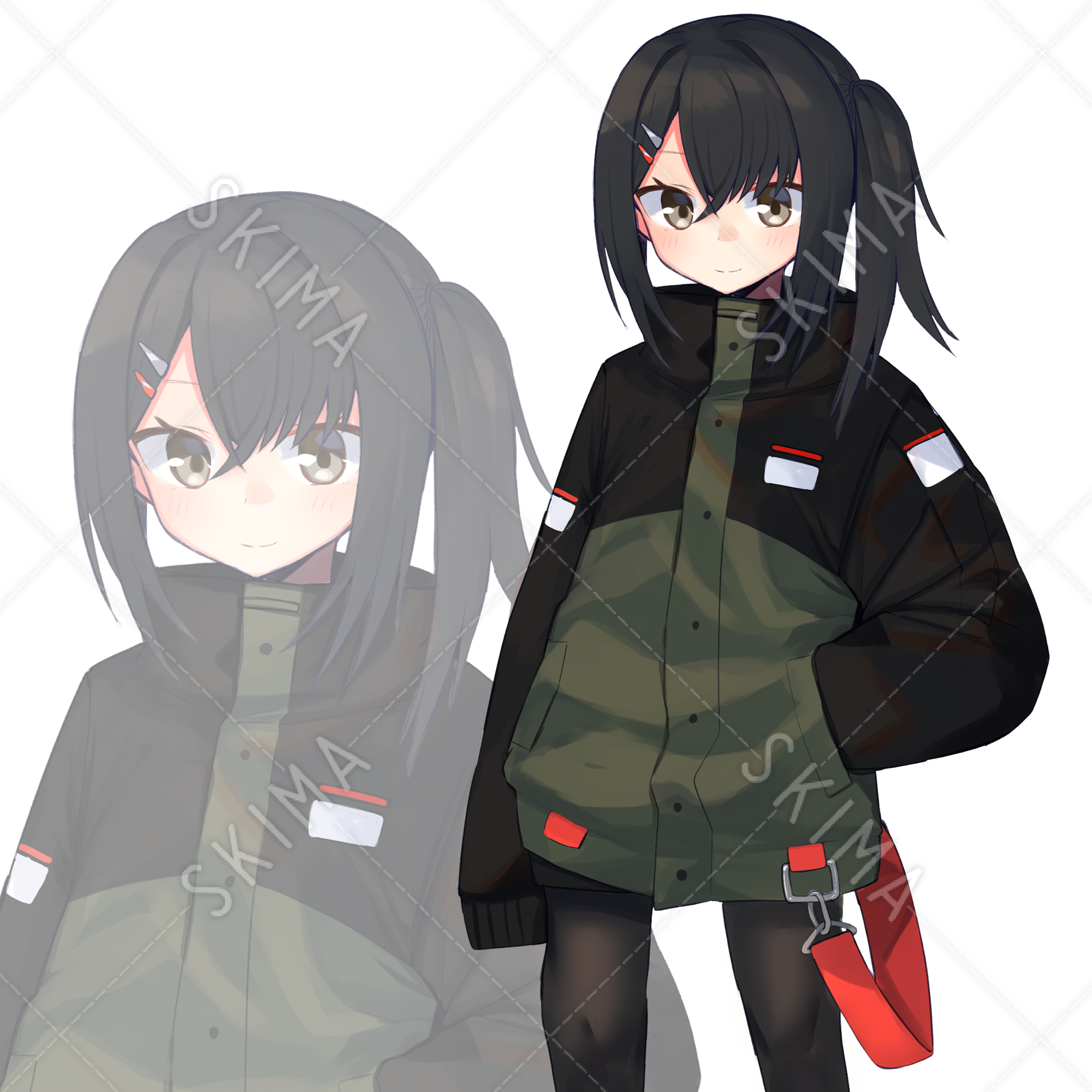 サイド テール イラスト