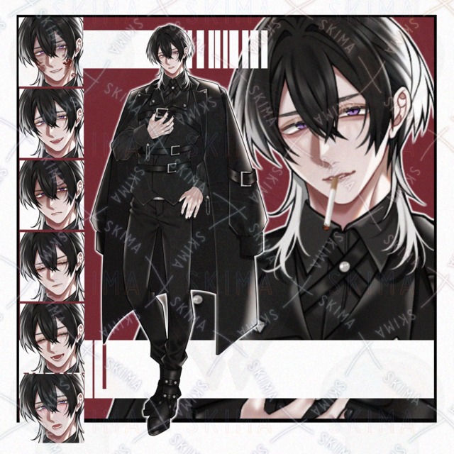 【立ち絵】ｽｰﾂ/男性ｷｬﾗ【表情9種】